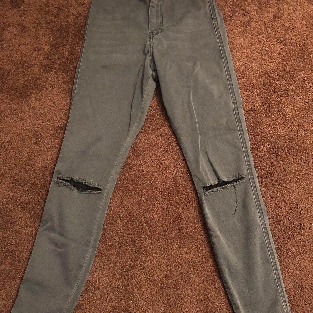 ASOS hi-rise distressed denim